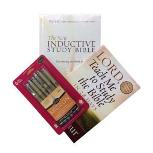 Study Pack 1 - Getting Started (Hardback Bible NASB, Lord Teach Me to Study the Bible in 28 Days & Micron Pen Set)