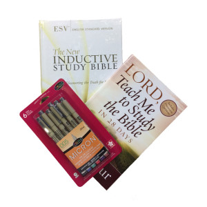 Study Pack 1 - Getting Started (Hardback Bible ESV, Lord Teach Me to Study the Bible in 28 Days & Micron Pen Set)